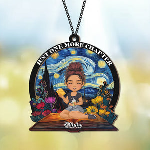 Just A Girl Who Love Books Personalized Book Lovers Suncatcher CH07 896524