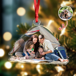 Custom Camping Photo - Personalized Acrylic Ornament Christmas Gift For Campers HO82 894854