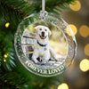 Custom Photo Forever Loved Christmas Glass Ornament Memorial Gift For Dog Lovers TH10 896403
