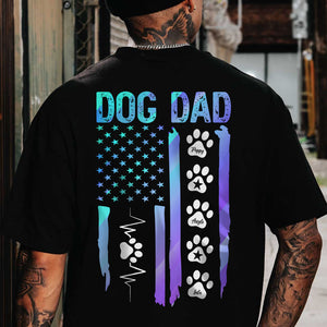 Dog Mom Dad Flag Dark Shirt Personalized Dog Lovers Gift CH07 895872