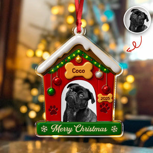 My First Christmas With Dog Photo Acrylic Ornament Gift For Dog Lovers CH07 896840