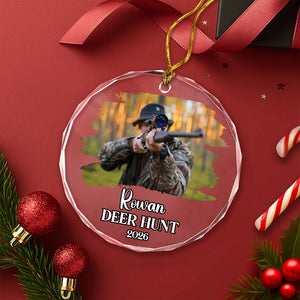 Custom Photo Hunting Glass Ornament TH10 896667
