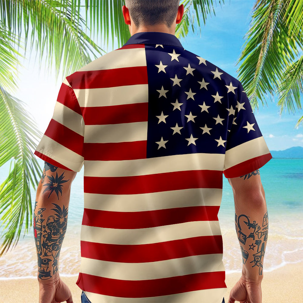 Custom Dog Photo American Patriot Hawaii Shirt TH10 898875