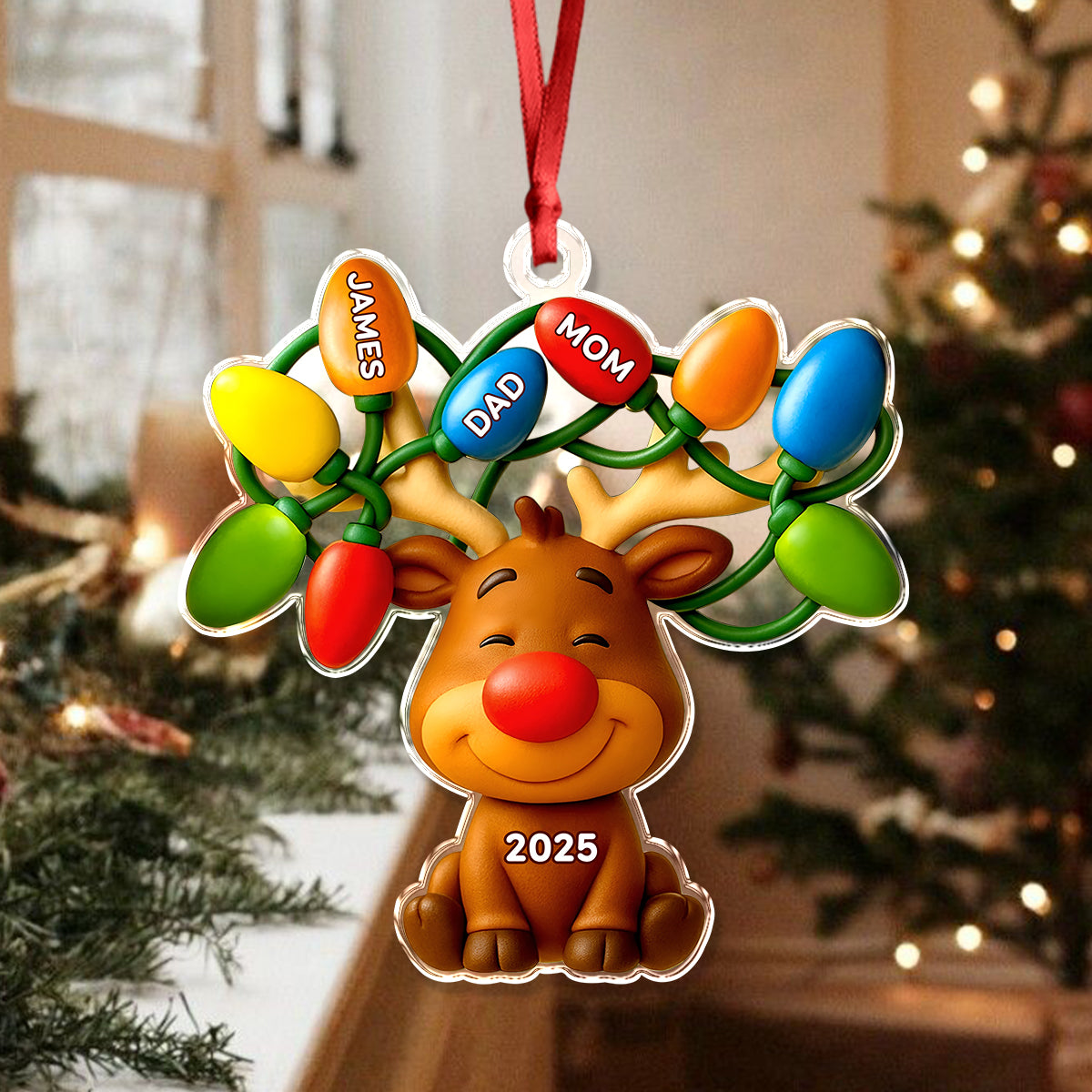 Personalized Our Reindeer Crew Acrylic Ornament For Christmas TH10 894937