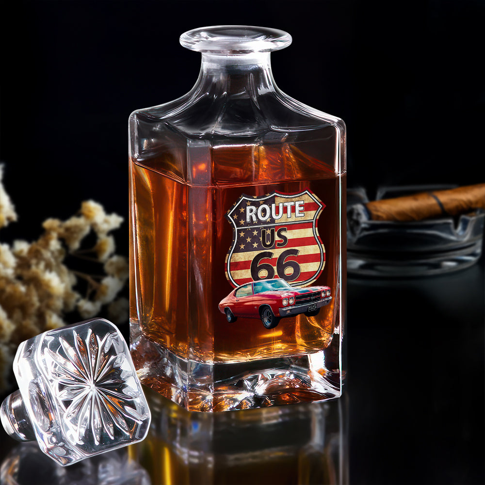 Custom Photo Route US 66 Car Decanter Gift For Car Lovers HA75 898096