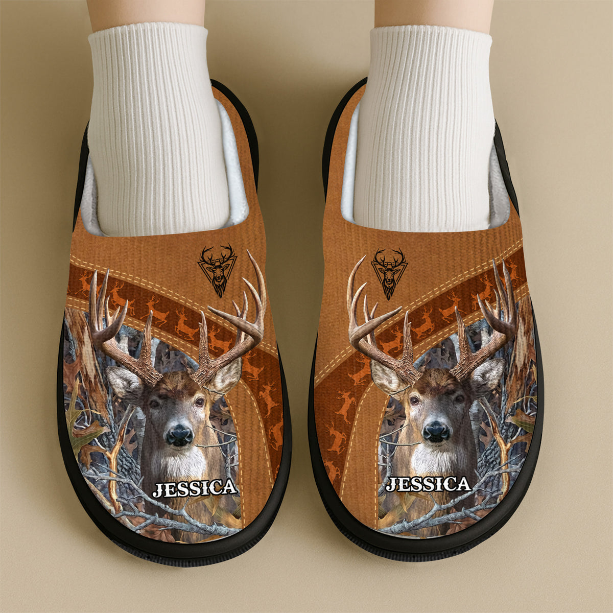 Custom Name Deer Hunting Slippers Gift For Hunting Lovers HO82 894928