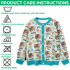 Custom Pet Photo 3D Inflated Effect Printed Ugly Cardigan Gift For Pet Owners, Pet Lovers LM32 897253