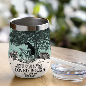 Once Upon A Time Chinoiserie Toile De Jouy - Personalized Wine Tumbler LM32 893401