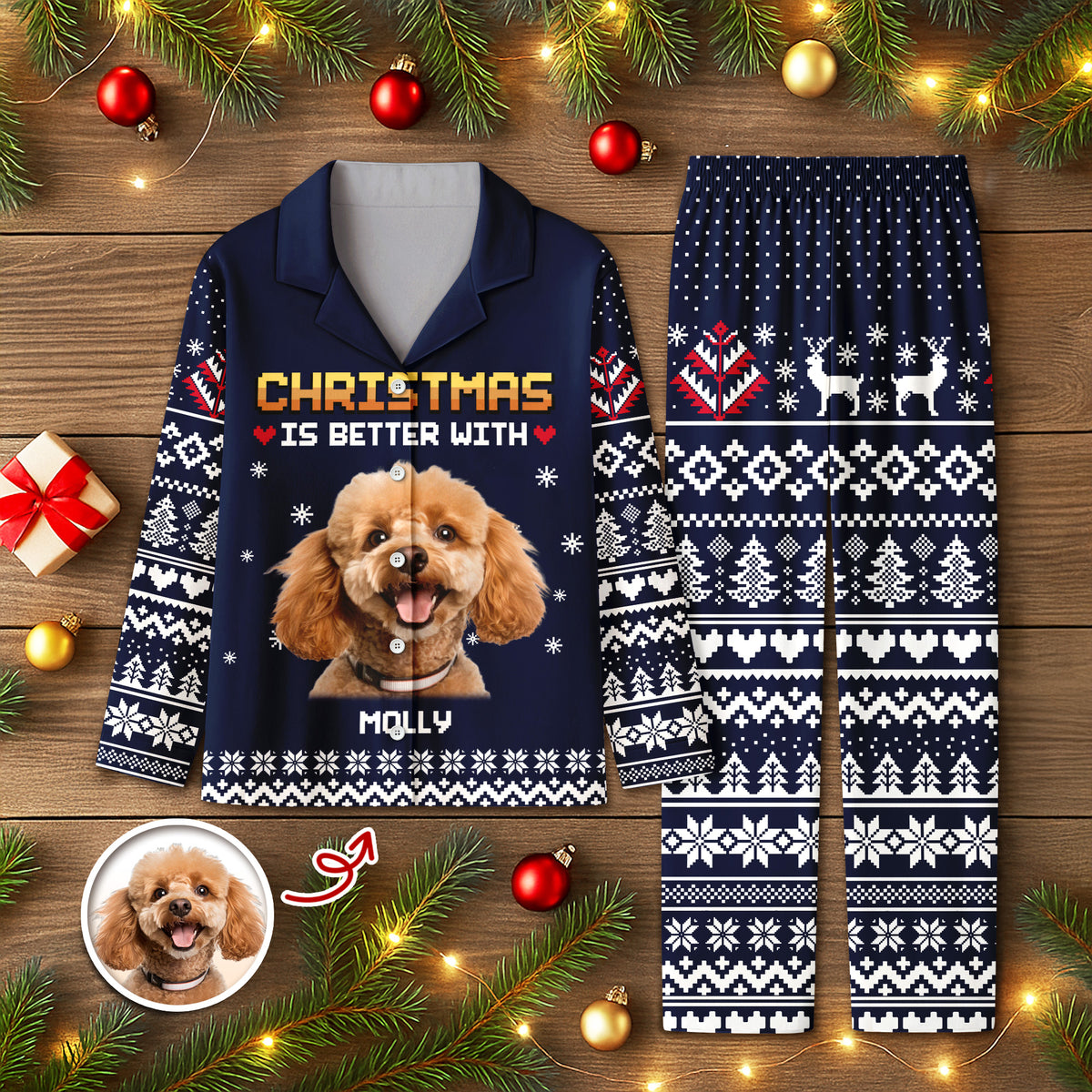 Custom Photo Christmas Is Better Pajamas For Dog Cat Lovers TH10 896107