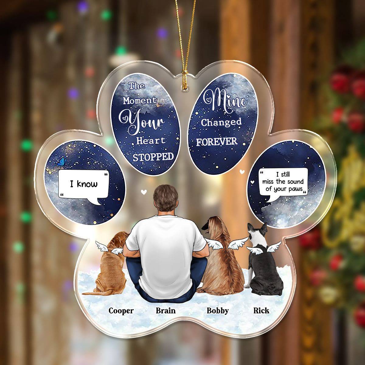 You Were My Favorite Hello And Hardest Goodbye - Personalized Custom Shaped Acrylic Ornament LM32 895915