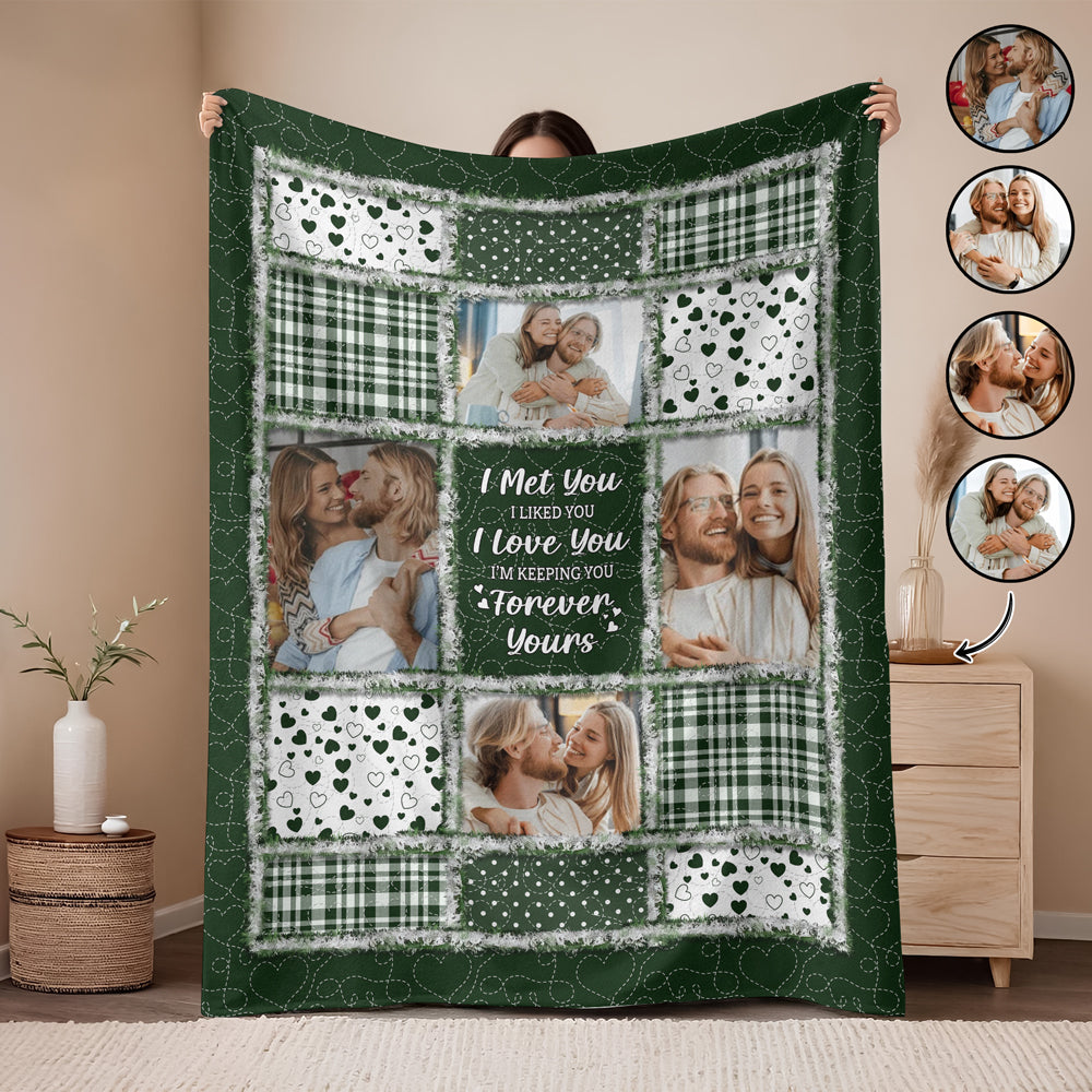 Custom Photo I Met You I Liked You Blanket For Couple TH10 896599