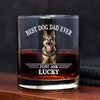 Custom Photo Best Dog Dad Ever Father's Day Whiskey Glass TH10 892913