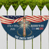 Custom Family Name Blessed to See 200 & 250 Years Bicentennial Semiquincentennial Christian Non-Pleated Fan Flag  HO82 901938