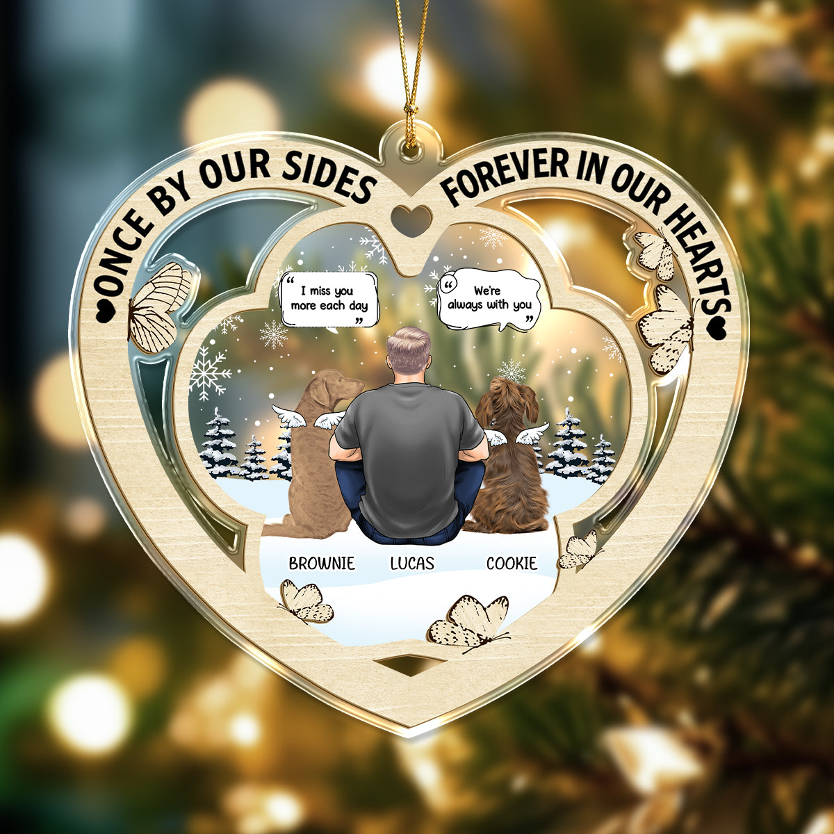 You Were My Favorite Hello And Hardest Goodbye Christmas Memorial Acrylic Ornament Gift For Dog Lovers LM32 895917