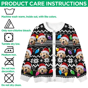 Custom Funny Photo Xmas Leds Cardigan Gift For Dog Lover HO82 900264
