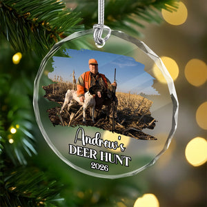 Custom Photo Hunting Glass Ornament TH10 896667