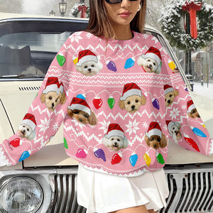 Custom Photo Xmas Leds Dog Ugly Sweater HO82 900078
