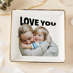 Custom Photo Jewelry Dish Gift For Family TH10 896541