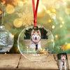 Custom Dog Photo Memorial Glass Ornament For Dog Lovers TH10 894517