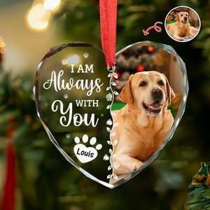 Custom Photo Favorite Hello And Hardest Goodbye Memorial Heart Shape Glass Ornament HA75 892810