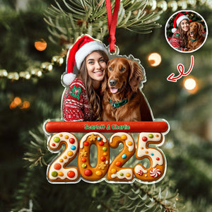 Custom Photo We And Our Dog Family Acrylic Ornament Gift For Dog Lovers HO82 900060