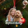 Custom Cute Dog Photo Memories 2025 Christmas Acrylic Ornament LM32 895987