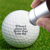 If Found, Please Hit Better Than Name Did Personalized Golf Ball Stamp Box Gift for Golfer, Golf Ball Marker HA75 898594