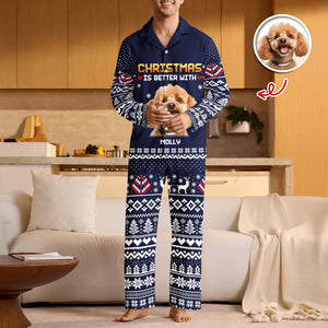 Custom Photo Christmas Is Better Pajamas For Dog Cat Lovers TH10 896107