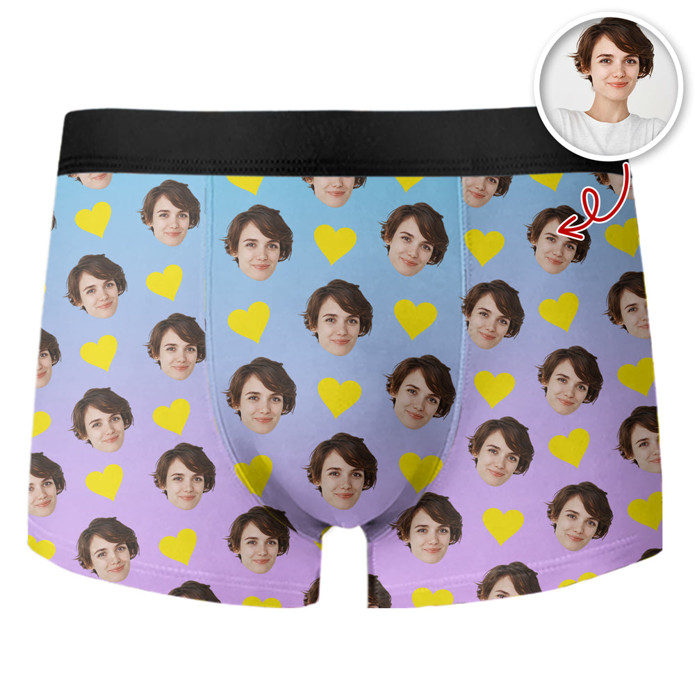 Custom Funny Photo Man's Boxer For Boyfriend TH10 898013