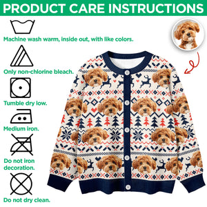 Custom Dog Photo Cardigan Gift For Dog Lovers LM32 897125
