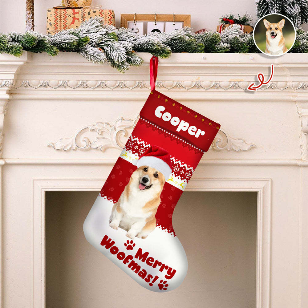 Custom Funny 3D Pet - Personalized Christmas Stocking Gift For Dog And Cat Lovers CH07 895686