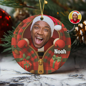 Santa Claus Ceramic Ornament Holiday Decoration Personalized Gift For Family HO82 894648