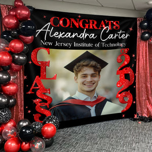 Custom Photo Class of 2025 Personalized Graduation Backdrop Graduation Party Gift CH07 895262