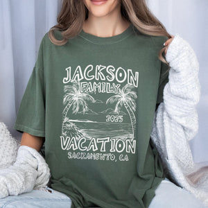 Custom Family Vacation Shirts 2025 – Matching Family Trip Comfort Color Shirt LM32 895979