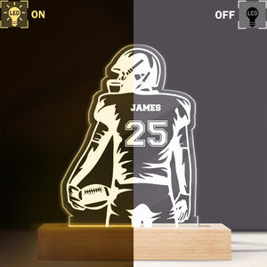 Personalized Football Player LED Night Light Football Team Gift CH07 899460