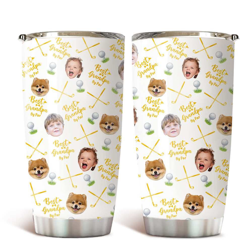 Custom Photo Best Dad By Par For Sport Players Fat Tumbler TH10 894133