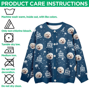 Custom Photo Best Dog Dad Mom Ever Family Cardigan CH07 899572