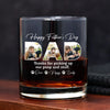 Custom Photo Happy Father's Day Thanks For Picking Up My Poop And Stuff Whiskey Glass HO82 893874