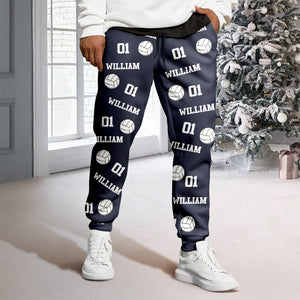 Custom Name, Number Volleyball Personalized Sweatpants HA75 897674