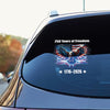 250 Years of Freedom With Eagle Car Window Decal Sticker TH10 898357