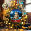 Custom Cat Photo Snow Globe With Name Acrylic Ornament Christmas Gift For Cat Lover CH07 896836