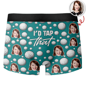 Custom Photo I'd Tap That Humorous Golf Men's Boxer Brief Funny Gift LM32 897647