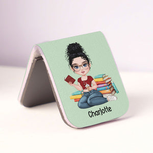 Custom Name Personalized Magnetic Leather Bookmark gift for Book Lovers CH07 899532