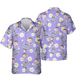 Custom Photo Best Family Ever Flower Pattern Hawaii Shirt TH10 892875