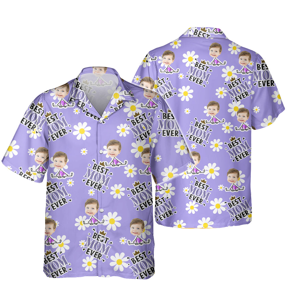 Custom Photo Best Family Ever Flower Pattern Hawaii Shirt TH10 892875