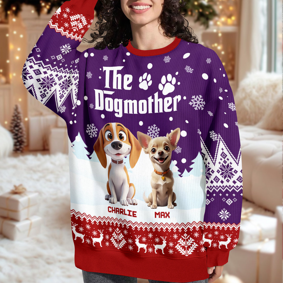 Personalized The DogMother Ugly Sweater Gifts for Dog Lovers TH10 896485