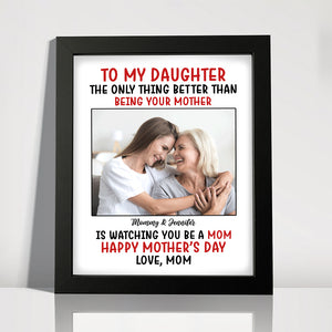 Custom Photo To My Daughter Happy Mother's Day Personalized Picture Frame CH07 895750
