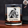 Custom Couple Photo Whiskey Glass Valentine Gift,  Anniversary Gift HA75 898922