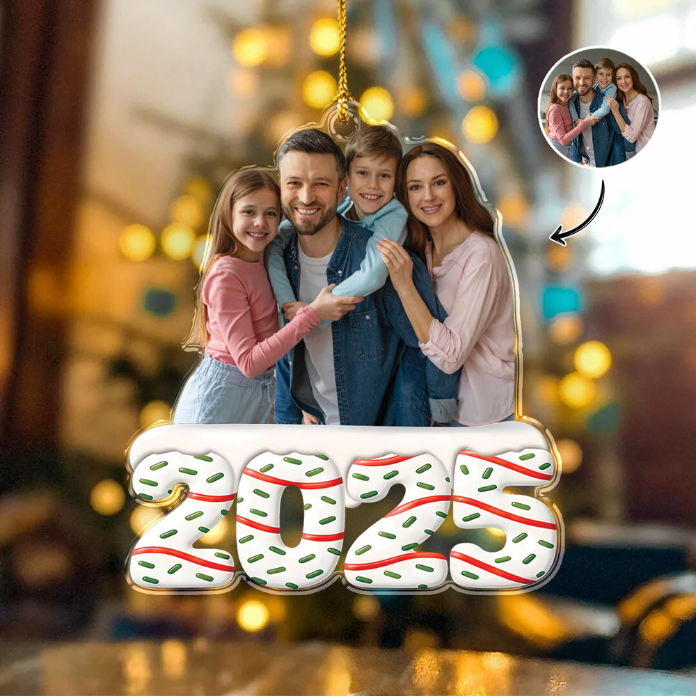 Custom Photo Acrylic Ornament Personalized Christmas Gifts For Family HA75 897868