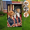 Custom Dog Photo American Patriot Garden Flag HO82 901248